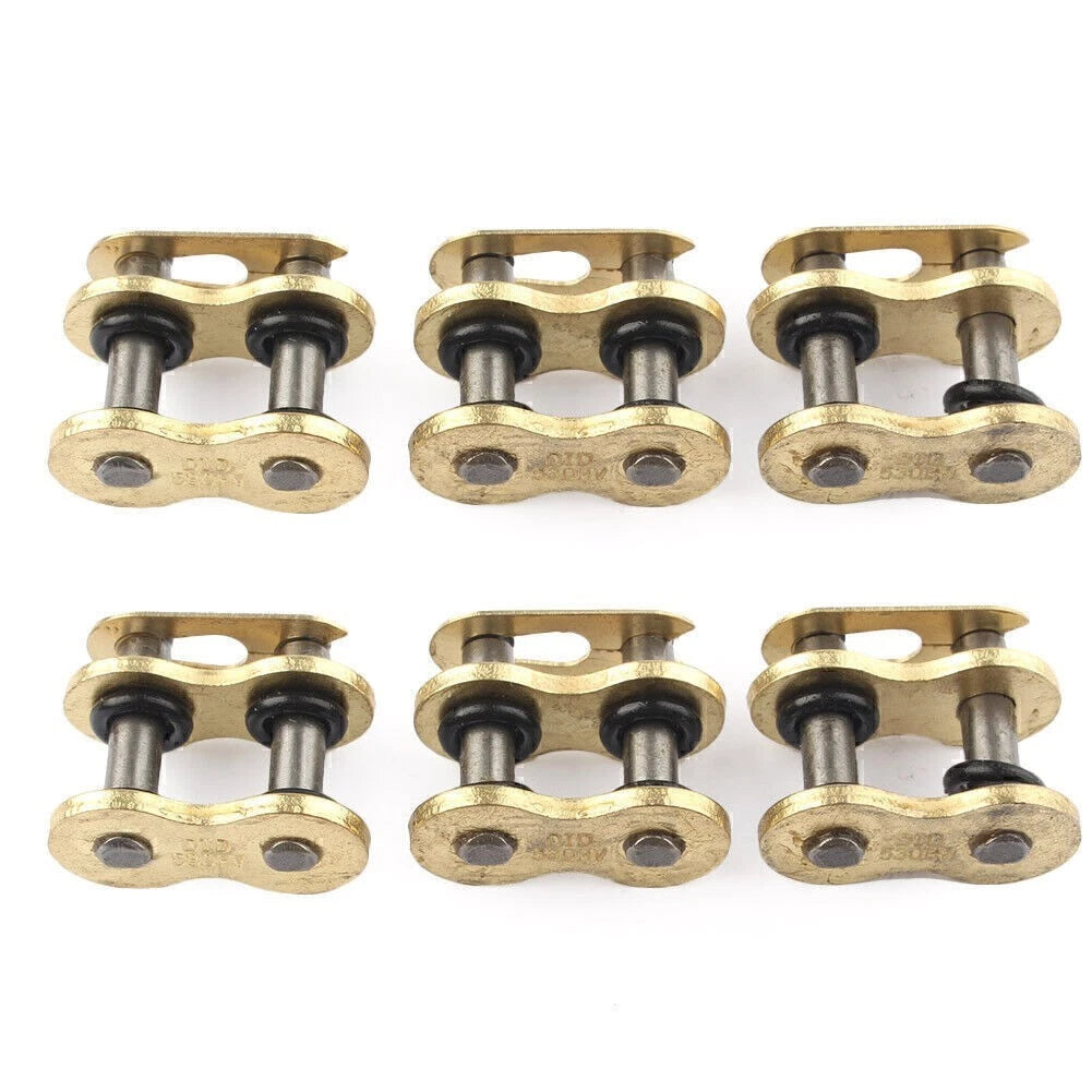 6PCS Master Chain Connector Link w/ O-rings for Motorcycle Dirt Pit Bike