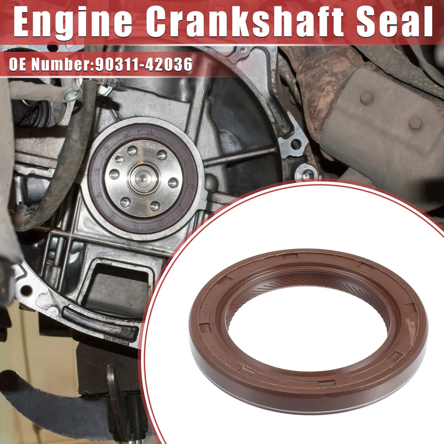 Engine Crankshaft Seal Rubber for Toyota Avalon (2005–2018)
