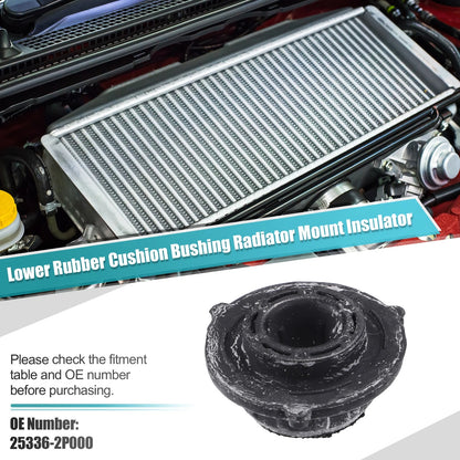 Lower Rubber Cushion Radiator Mount Insulators for Kia Sorento (2011-2015)
