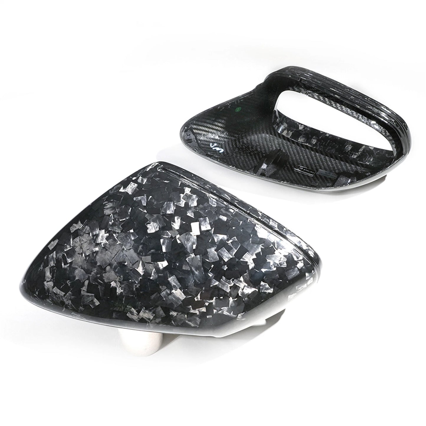 Rear Side Mirror Cover for Porsche Taycan (2020-2023) Forged Carbon Fiber
