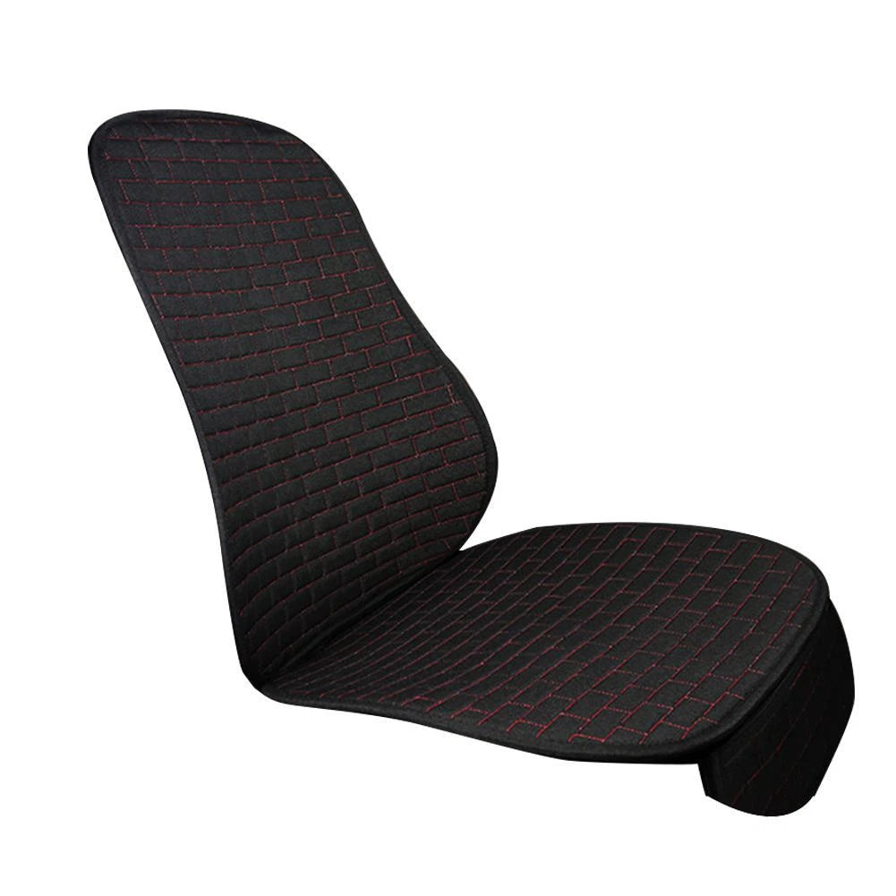 Black Fabric Front Seat Cover Cushion Mat for Car Truck SUV