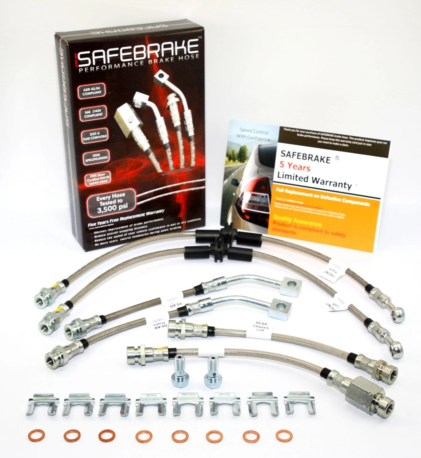 Brake Line Kit for Commodore VR/VS (IRS) & HSV VT-VZ C5 2-Pot Calipers (1993-2006)