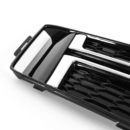 2 x Front Fog Light Covers for AUDI A4 B9 S-LINE (2016-2018) Bumper Grille
