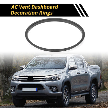 AC Vent Dashboard Decoration Rings for Toyota Tacoma (2016-2021) 4 Pcs Black