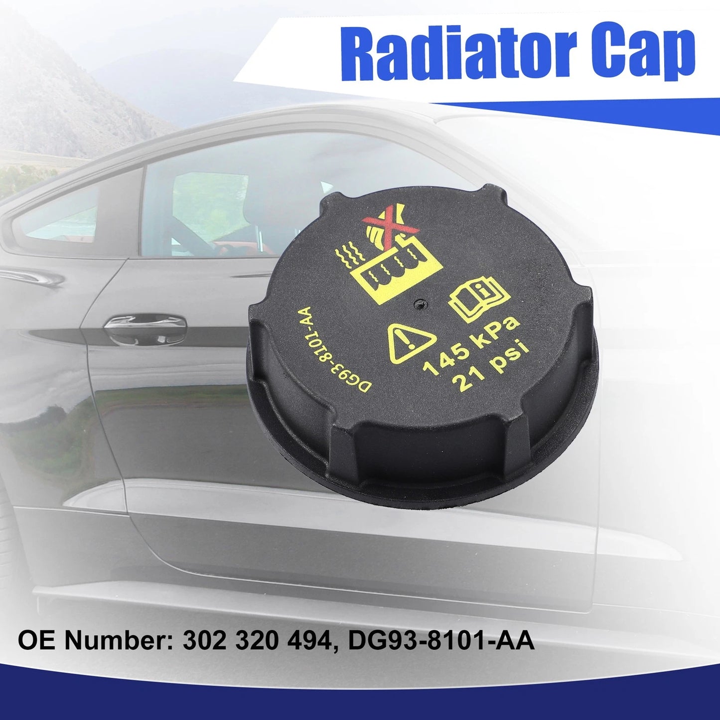 Radiator Cap Cover for Ford Mustang (302, 320, 494)