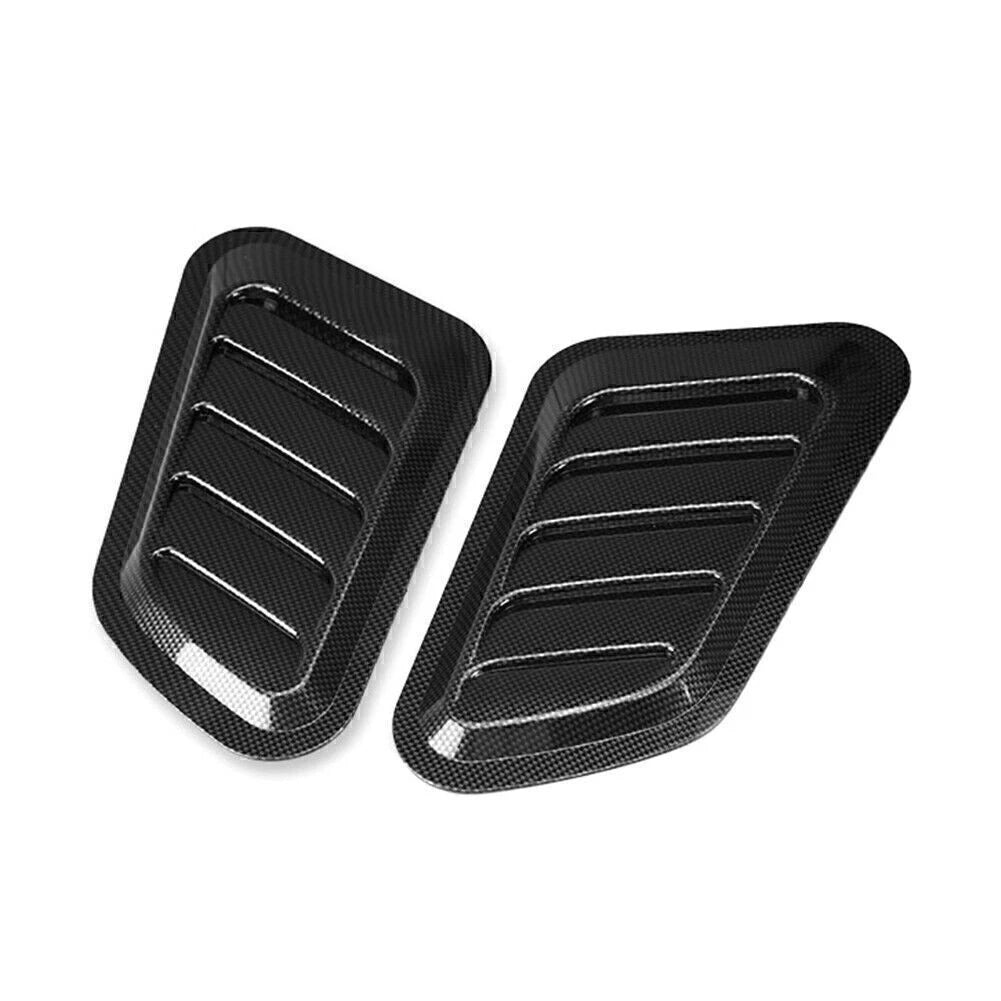 2 x Auto Decorative Air Flow Intake Hood Scoop Vent Bonnet Cover for Universal