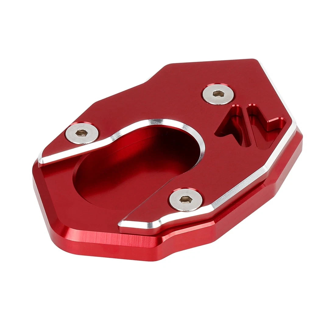 CNC Side Stand Extension Pad Red for Kawasaki Z900RS (2017–2019)