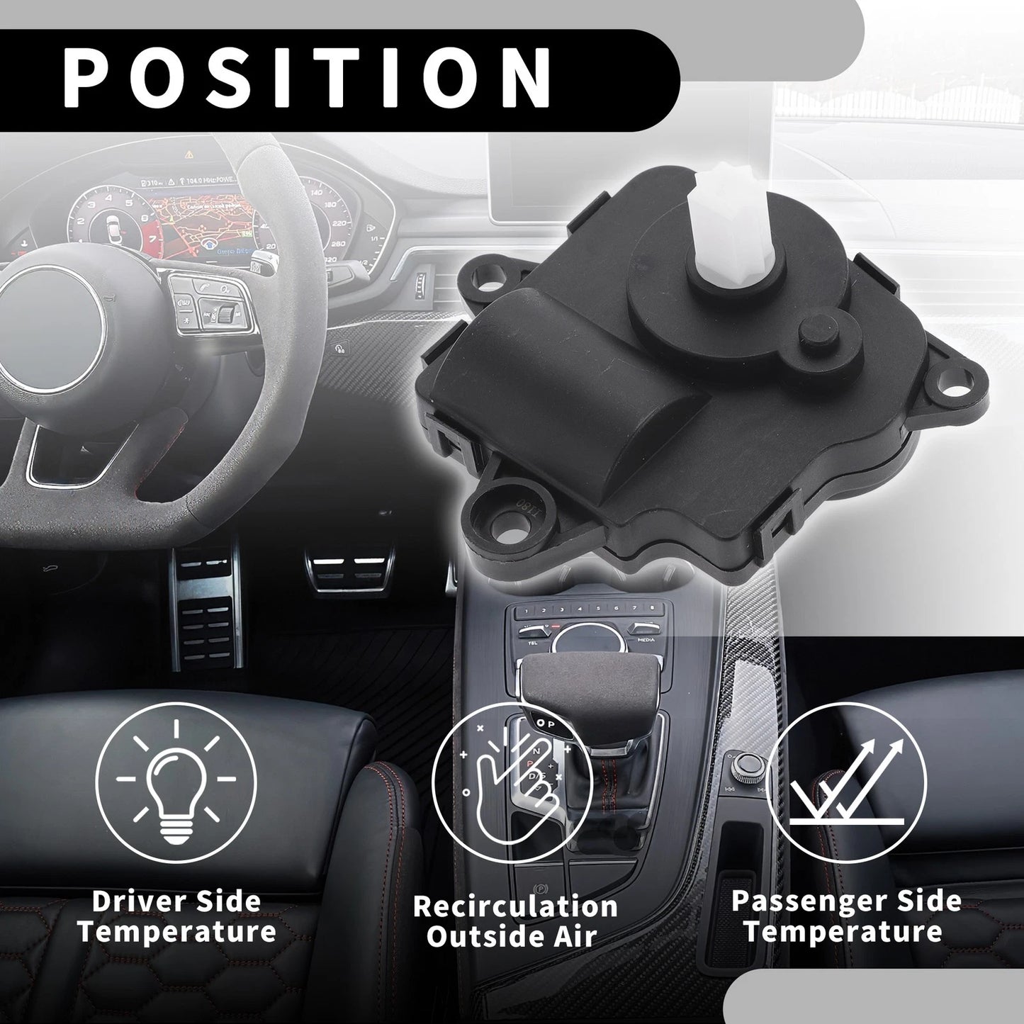 HVAC Heater Blend Door Actuator for Chevrolet Equinox (2013-2017)