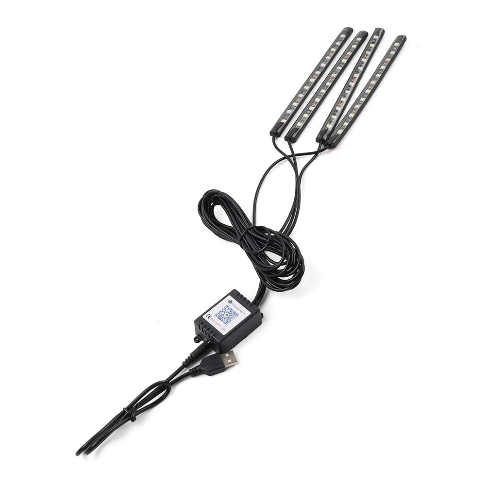 RGB Music Voice Control Floor Atmosphere Light for Car