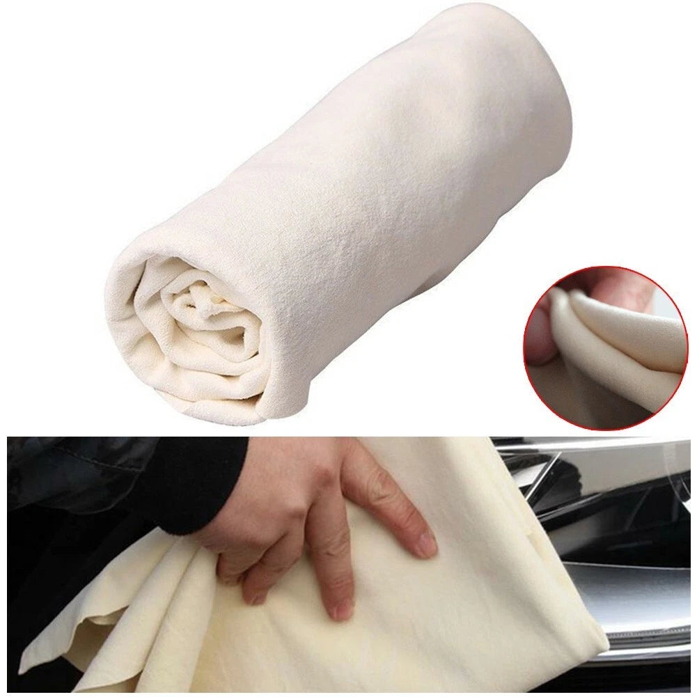 Water Absorbent Chamois Leather Cleaning Towels for Efficient Cleaning
