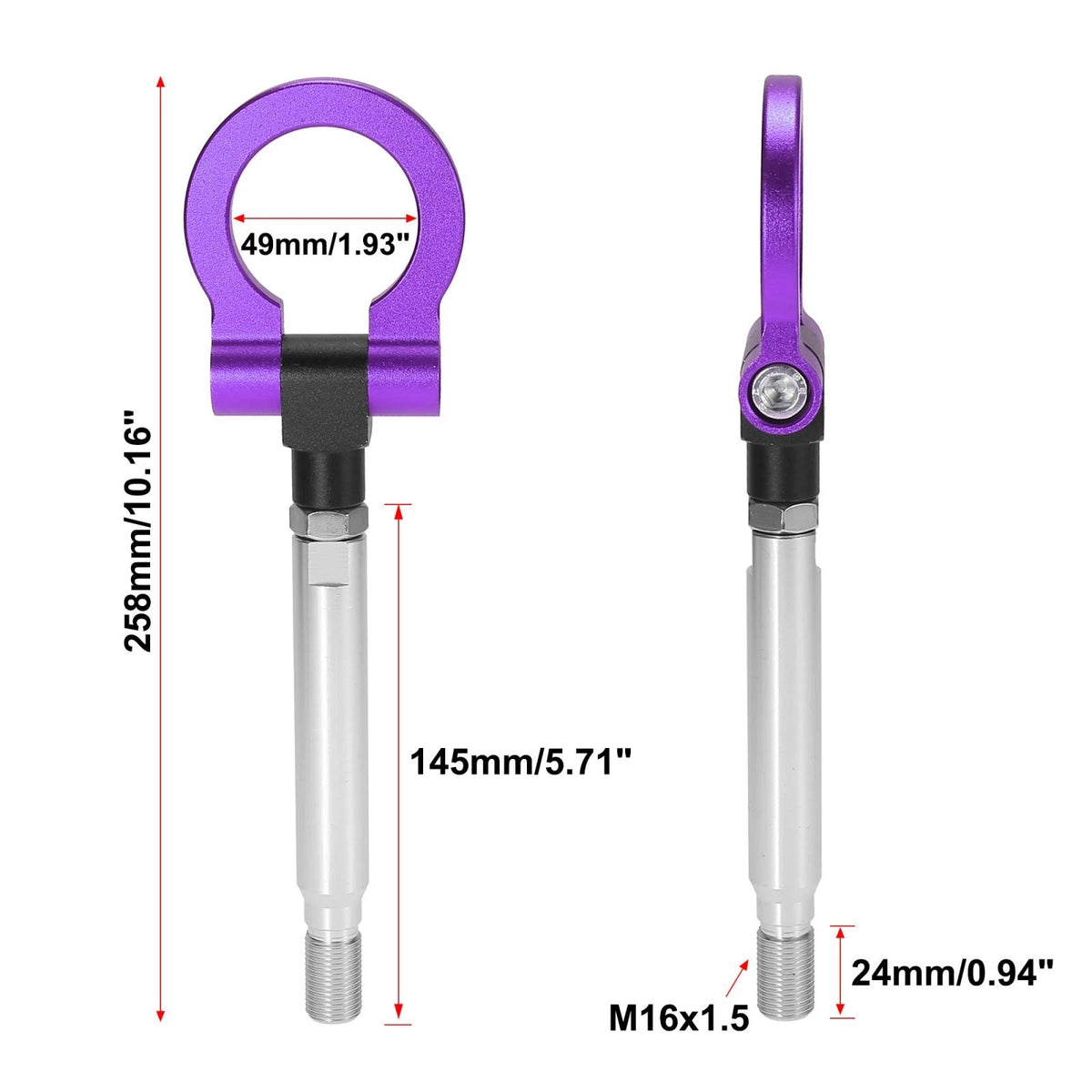 Purple Front Bumper Tow Hook Screw for Subaru Impreza WRX BRZ (2012-2020)