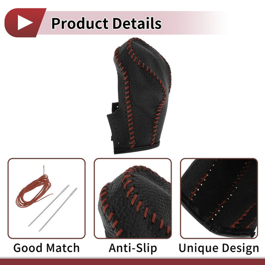 1 pc Gear Shift Knob Cover for G37 (2008-2013) Black Faux Leather