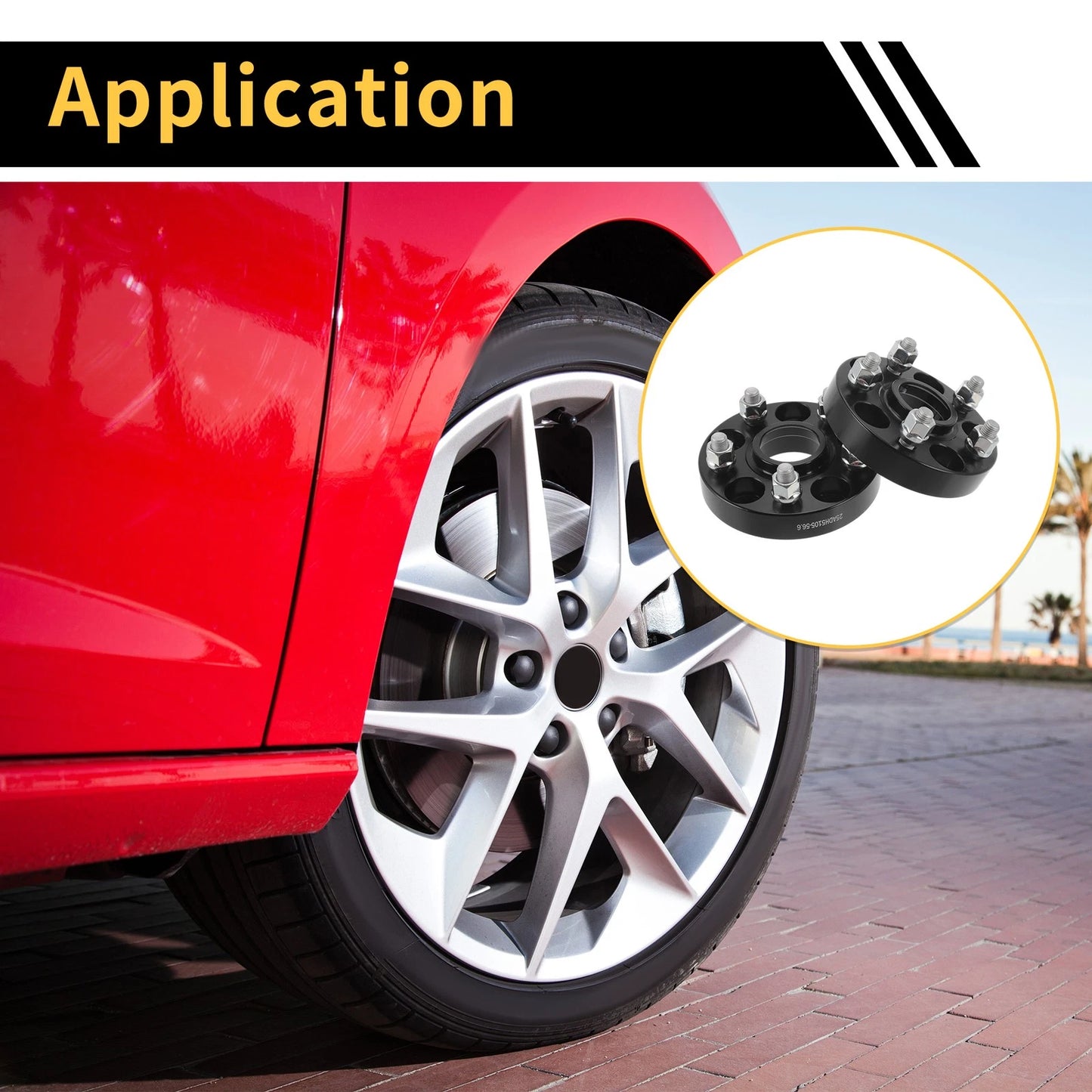 Wheel Spacers 5x105mm / 2.23in M12x1.5 for Chevrolet Trax (2013-2020)