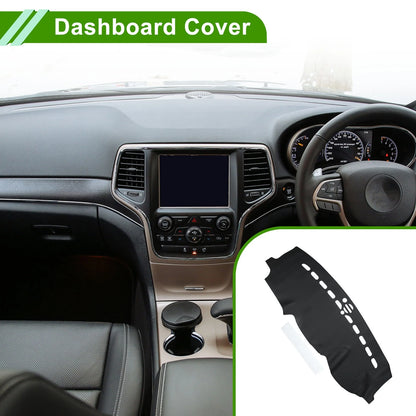 Dashboard Cover Mat for Jeep Grand Cherokee (2011-2017) Black