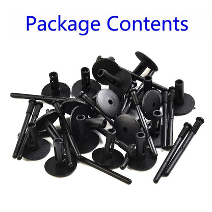 50pcs Plastic Blind Rivets 6mm for Wheel Arches Side Skirts Sills Bumpers