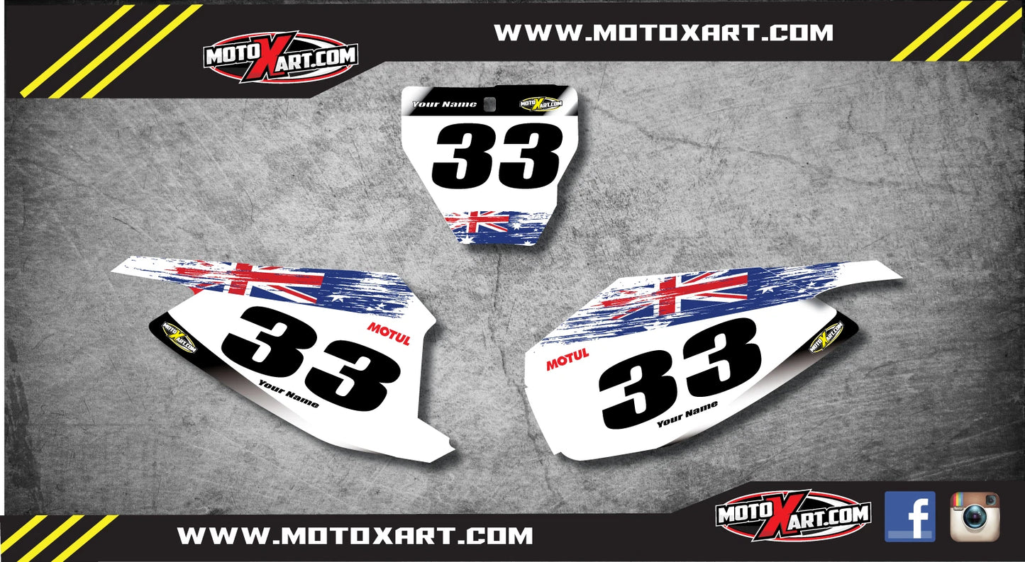 Custom Number Stickers for Husqvarna TC125 FC250-450 (2016-2017)