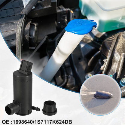 Windshield Washer Motor Pump for Ford Sierra  - Black 1 x Unit