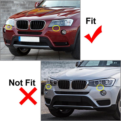 Bumper Headlight Washer Cap Covers for BMW X3 (2010-2014)