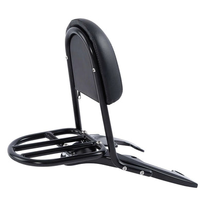 Black Sissy Bar Backrest Baseplate for Harley V-Rod Night Rod Special (07-11)