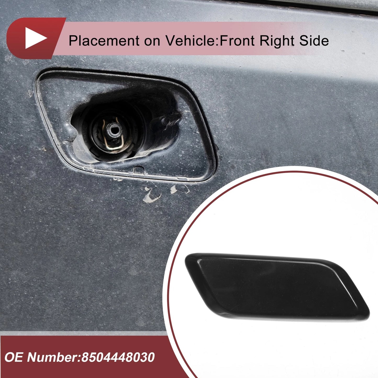 Front Right Washer Nozzle Cover for Lexus RX350 (2012-2014) - Unpainted 1 x