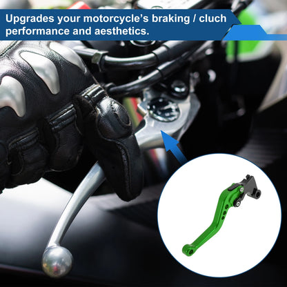 1 pair Green Brake Clutch Levers for YAMAHA YZF-R25 (2014–2015)