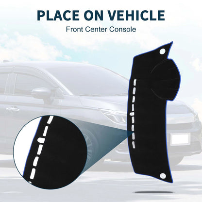 Dashboard Cover Mat for Honda City Grace (2008-2013) Sun Protector Black Blue