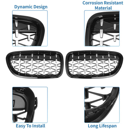 Front Hood Bumper Grille for BMW 528i 535i 550i xDrive F10 (2011-2016)