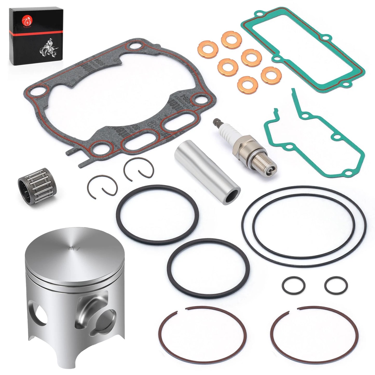 Piston & Gasket Kit for Yamaha YZ250 2005-2024 66.4mm Bore w/ Rings