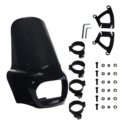15" Front Black Windshield Fairing for Harley Softail Fat Bob (2018-2019)