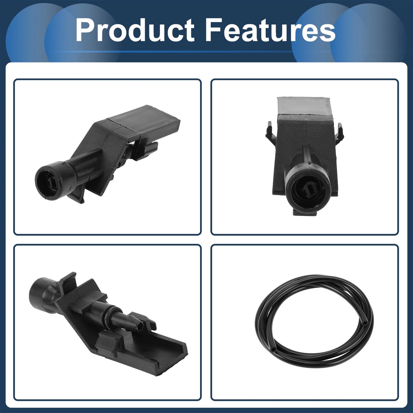 Windshield Washer Nozzle & Fluid Hose for Honda (2016-2023)