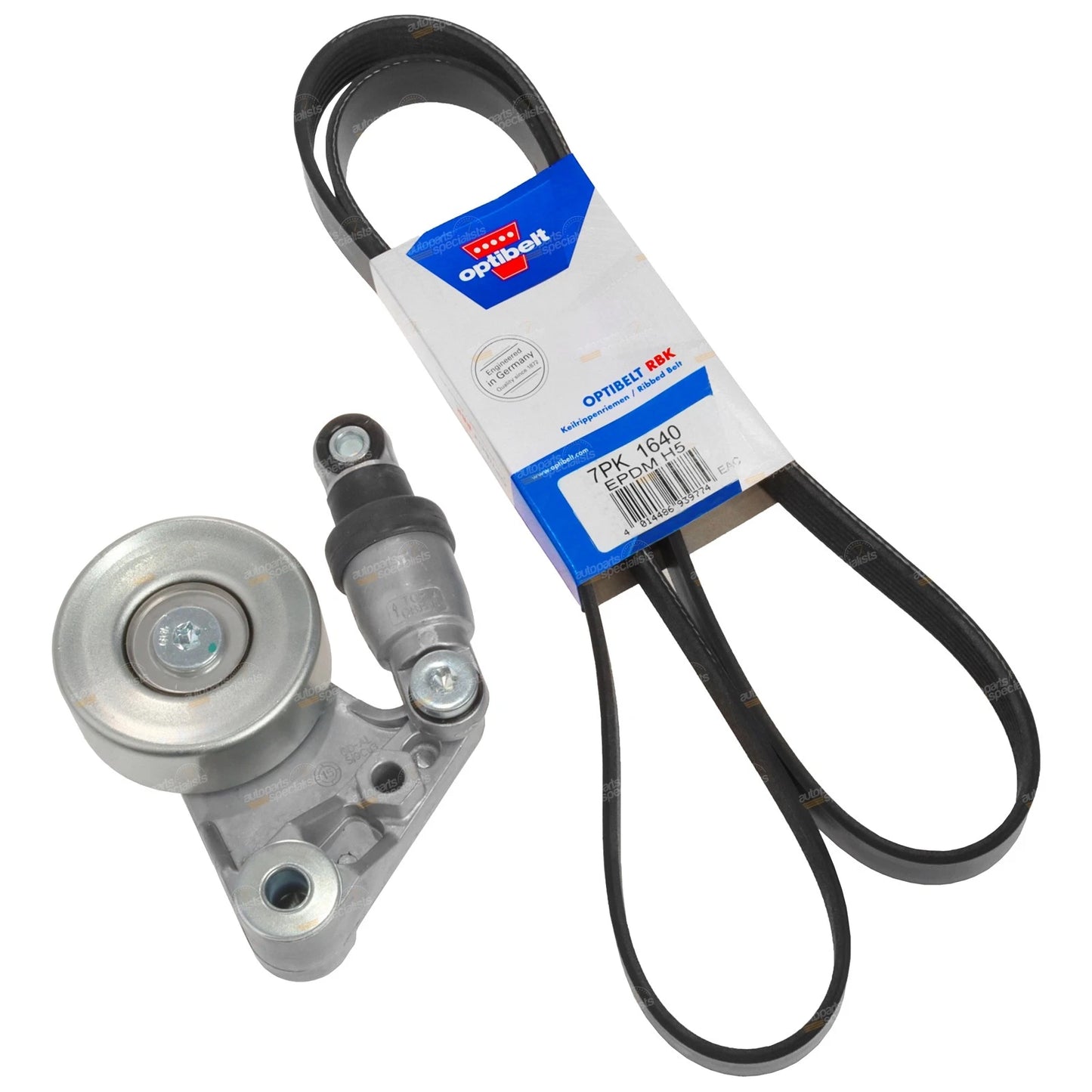 Optibelt Drive Fan Belt + Tensioner Assembly for Navara D22 (2001-2007)