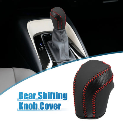 Car Gear Shifting Knob Cover for Toyota Camry 2018-2023 Black Red Line