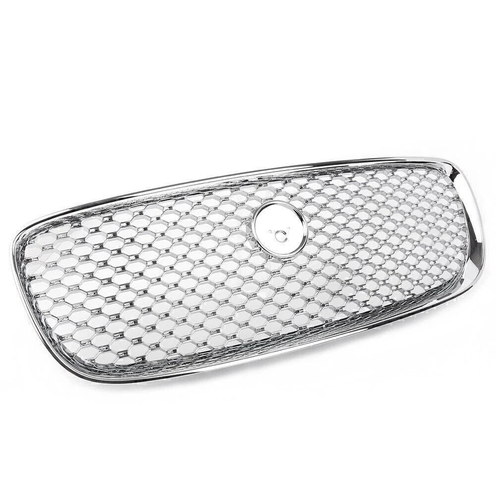 Front Upper Bumper Mesh Grille for Jaguar XF XFR (2016-2020) Chrome