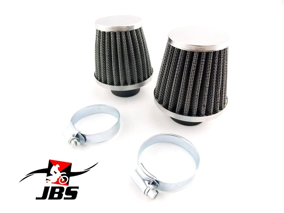 48mm Chrome Pod Air Filter Cleaners for Honda CB72 (1960-1967) -