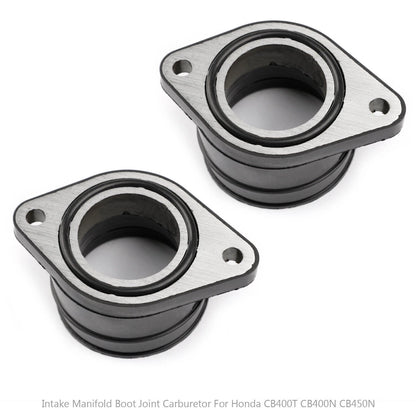 2 x NEW Intake Manifold Carburetors for Honda CB 400 N/T/A, 450 N (1978-1982)
