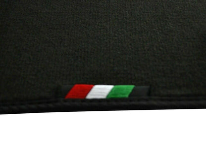 Floor Mats for Ferrari 348 TS 1989-1995 Black Tailored Carpets with Emblem