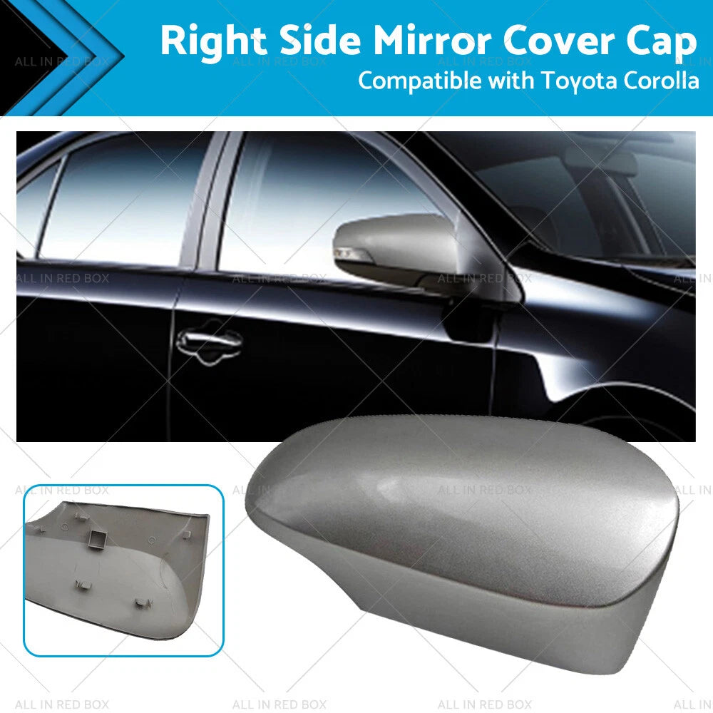 Silver Right Mirror Cover Cap for Toyota Corolla (2012-2018)