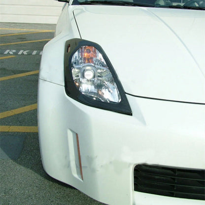 Headlight Lamp Cover Trim for Nissan 350Z Coupe (2003-2006) Carbon Fiber
