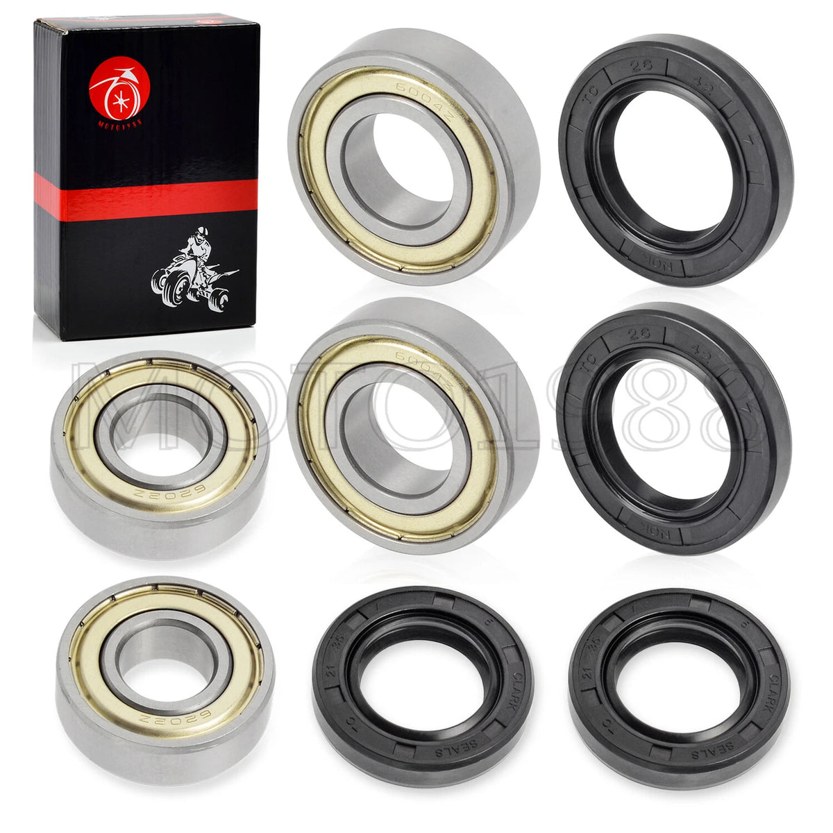 Front Wheel Bearings & Seals for Yamaha Raptor Banshee Warrior 350 (2001–2005)