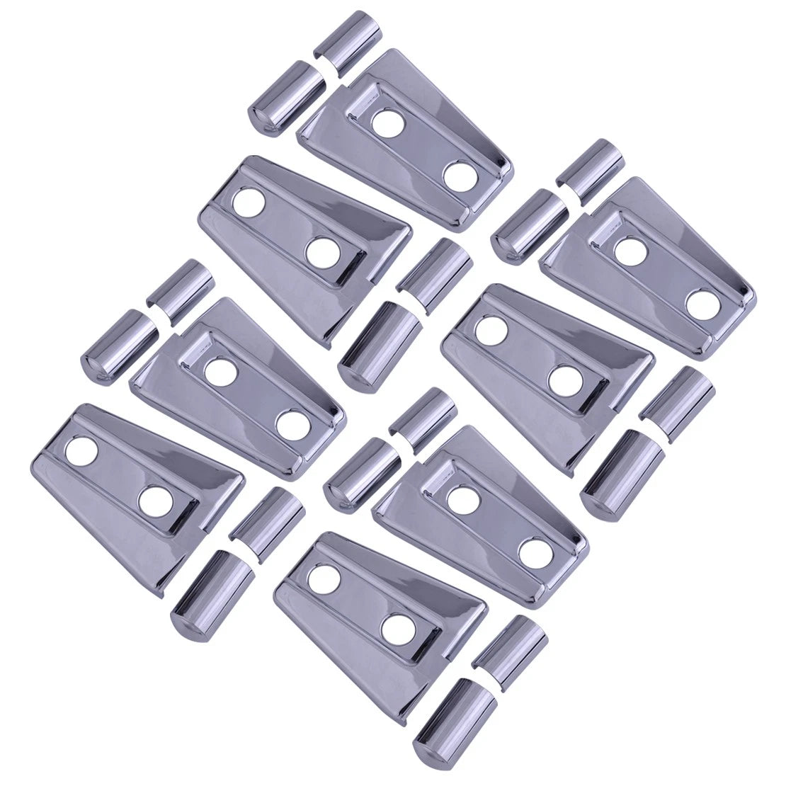 Chrome Door Hinge Cover Trim for Jeep Wrangler JK 4 Door (2007-2018)
