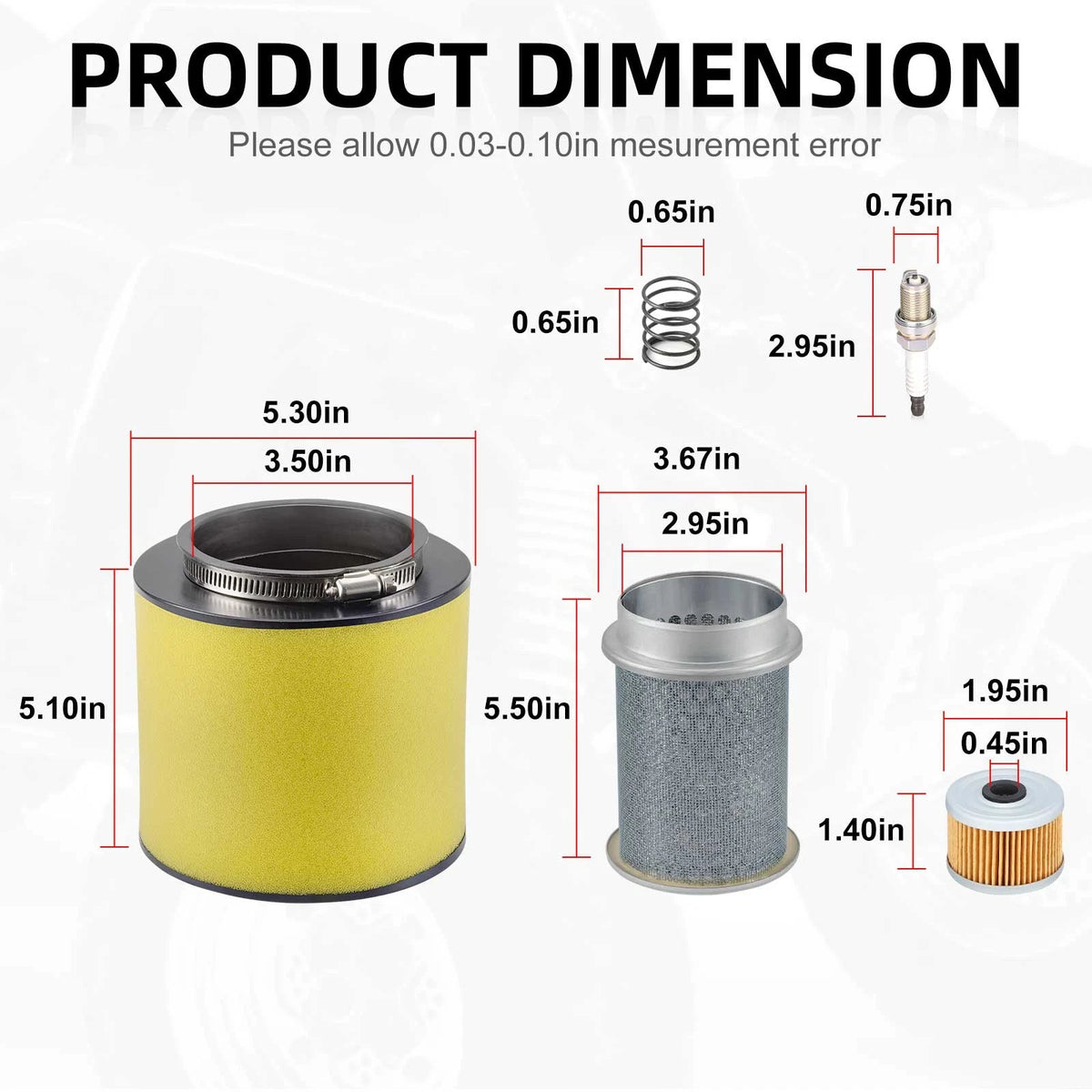 Oil Filter & Air Cleaner Spring for Honda Pioneer 500 (2015-2023)