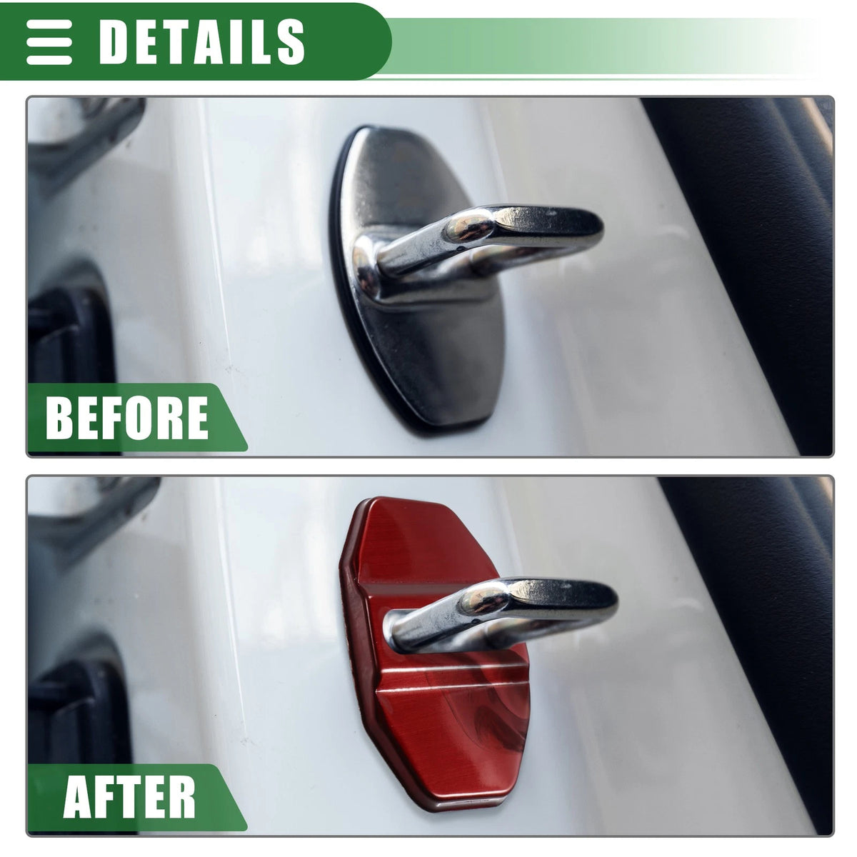 4 x Car Door Latch Lock Cover Protector for BMW 1 Series 2 Series X5 Red