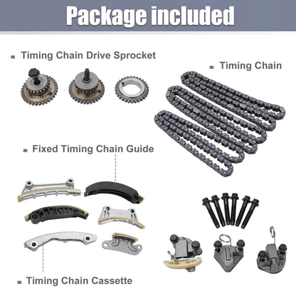 Timing Chain Kit for Chevy, Cadillac, Buick 3.6L, 3.0L (2010-2015)