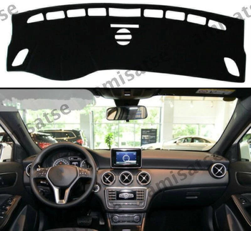Dashmat for Benz A-Class 2013-2017 Black Dashboard Sun Visor Pad (2013-2017)
