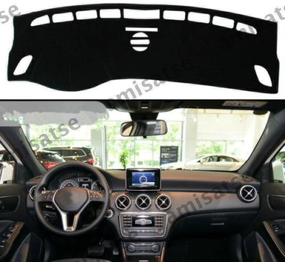 Dashmat for Benz A-Class 2013-2017 Black Dashboard Sun Visor Pad (2013-2017)