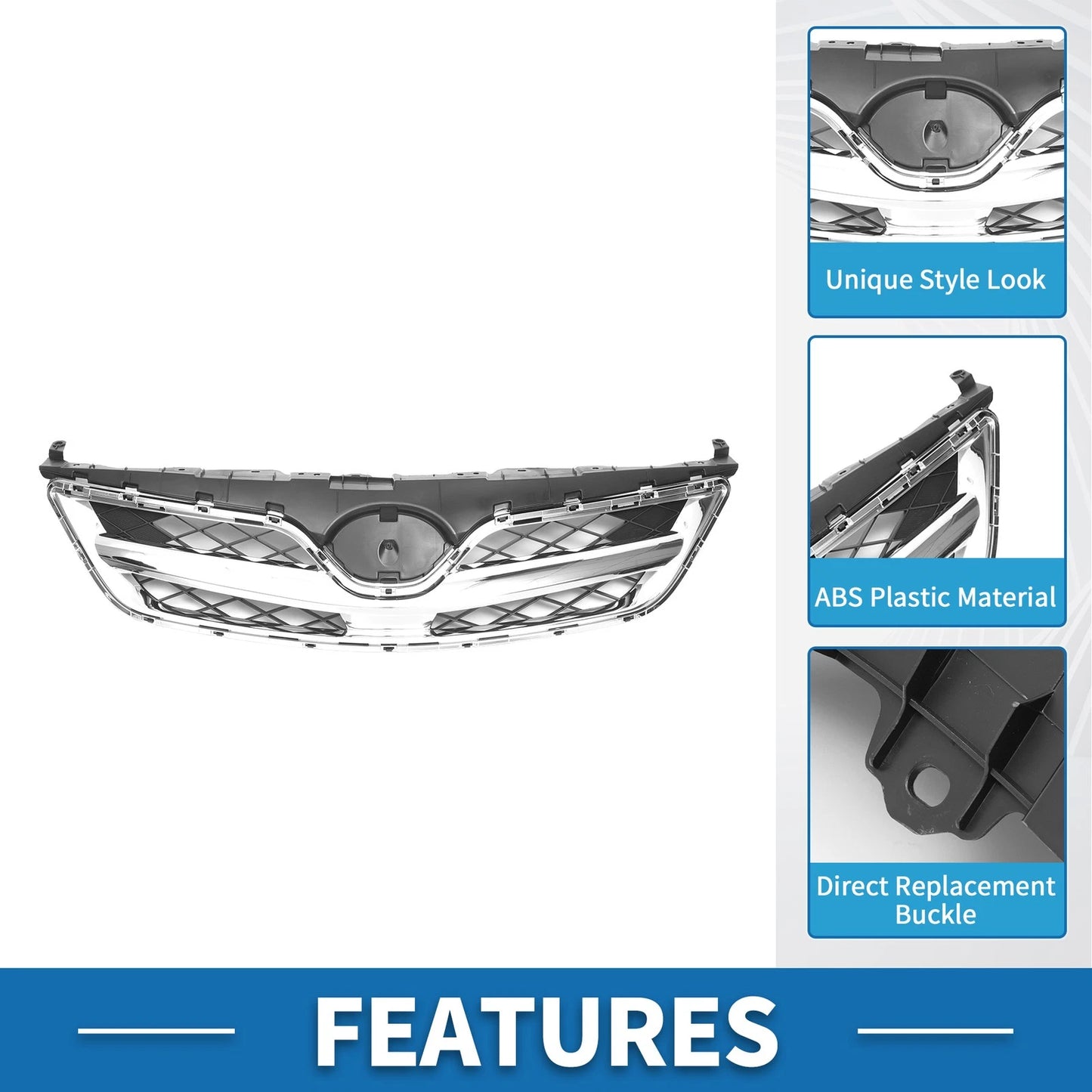Hood Bumper Grille for Toyota Corolla (2010)