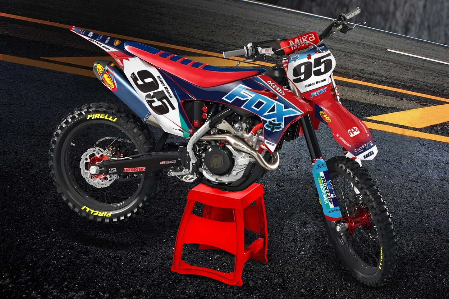 Custom Graphics Kit for Gas Gas MC 50 (2024-2026) - Foxy Style Stickers