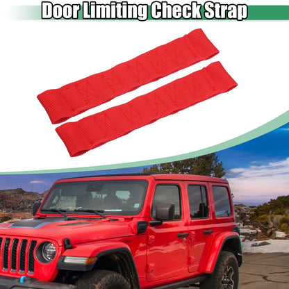 2 x Car Auto Door Limiting Check Straps for Jeep Wrangler YJ (1987-1995)