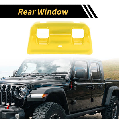 Rear Window Switch Panel Trim Cover for Jeep Wrangler JL JLU (2018-2024) Yellow