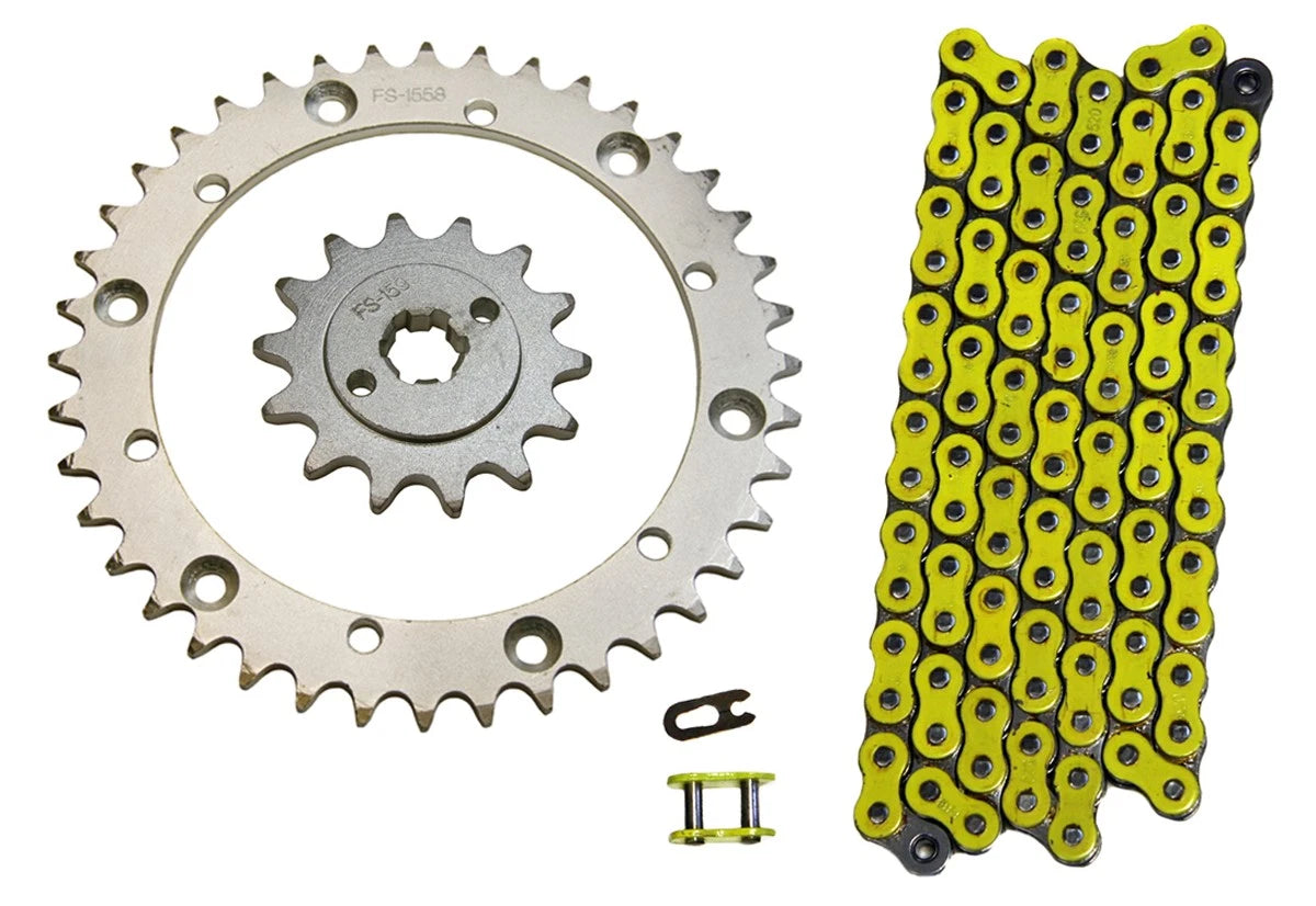 Yellow Drive Chain & 14/40 Sprockets 520x94 for Yamaha Blaster 200 (1988–2006)